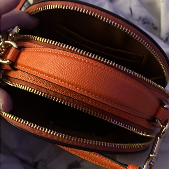 Coach Orange Pumpkin Face Round Crossbody Bag - Picture 3 of 4
